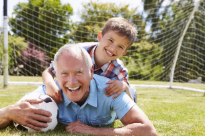 grandfather and grandchild